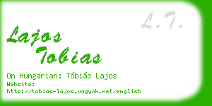 lajos tobias business card